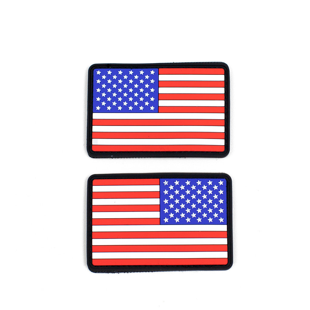 Pvc american flag patch
